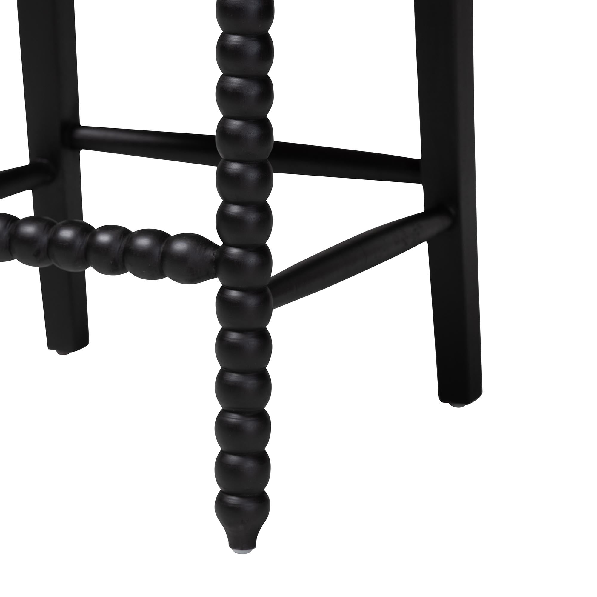bali & pari Deya Traditional Counter Stool, Counter Height, Black