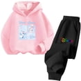 thumbnail image 2 of Conjunto de sudadera con capucha de manga larga de algodón puro para niña con estampado de Blancanieves y los personajes clásicos de Disney, 2 of 5