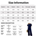 thumbnail image 2 of Bbyeadc Two Piece Linen Sets for Women Short Sleeve Crew Neck T-Shirt Solid Color Elastic Waist Pants Fashion Spring Travel Sets,Blue (XL), 2 of 5