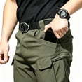 thumbnail image 4 of Men 6 Pocket Cargo Pants Light Regular Stretch Fit UPF50+ Outdoor Daily Pants S-XXL（  1 piece）, 4 of 10