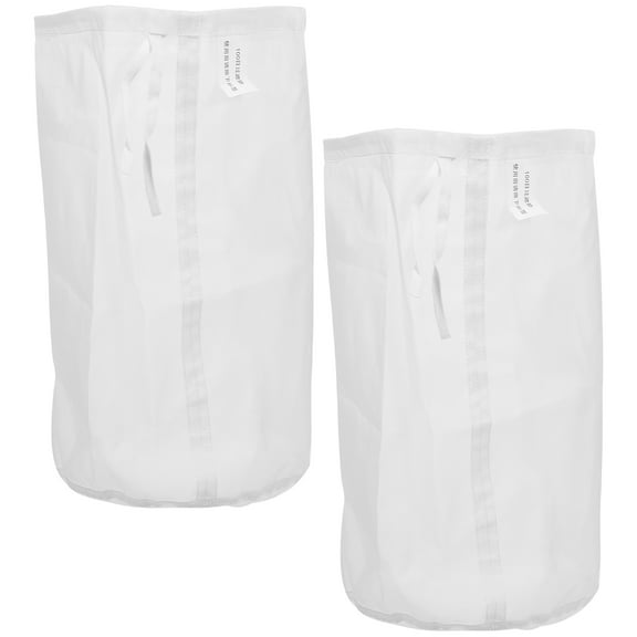 Masteelf Reusable Polyester Filter Bag for Kitchen Mesh Brew Bag with Drawstring 2pcs