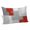 Red, variant on Red Grey Pillow Covers 12"x20", Abstract Geometric Color Block Oil Painting Soft Brushed Microfiber Breathable Throw Pillow Covers, Decorative Pillowcase with Zipper for Couch Sofa Bedroom