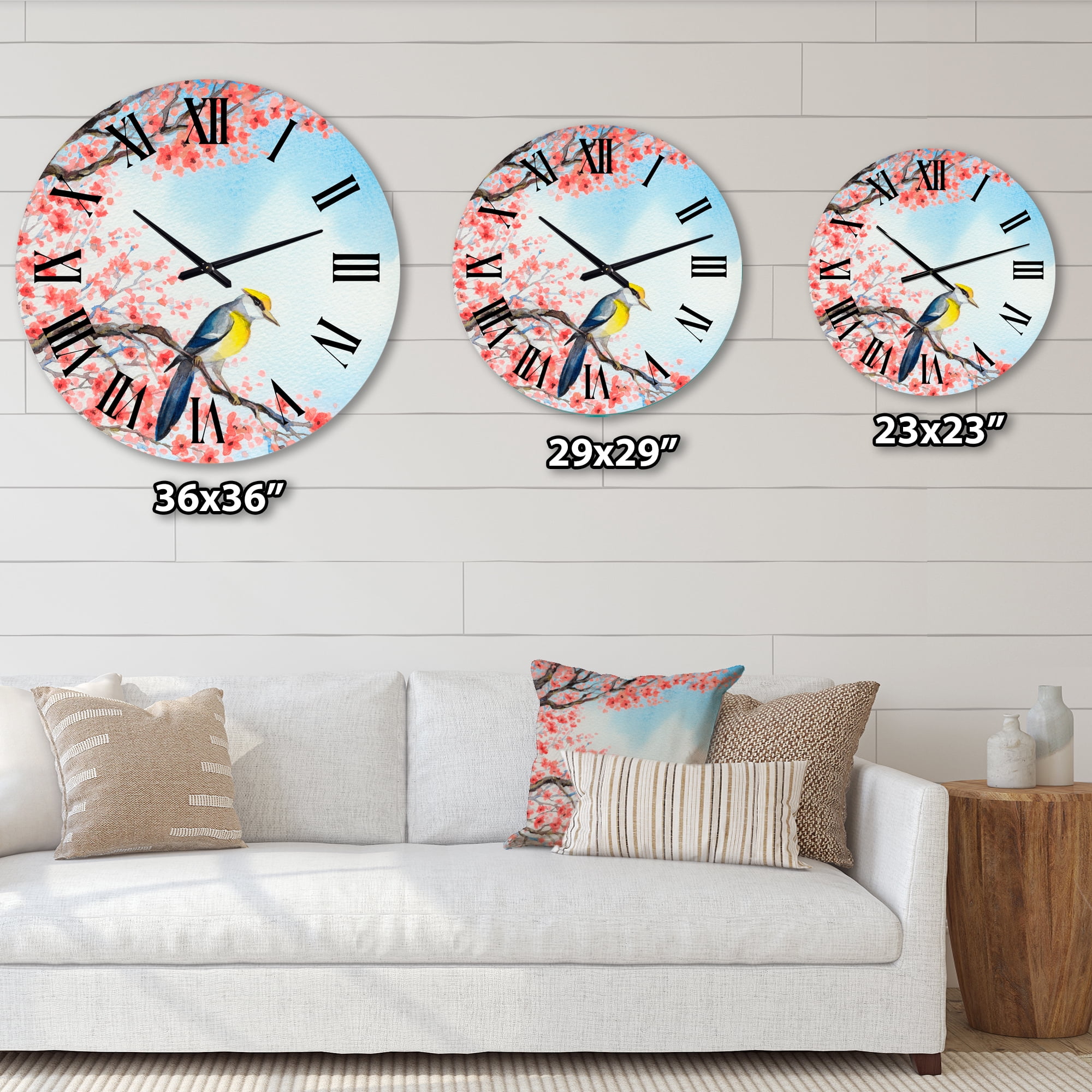 Designart 1 in Quartz Traditional Wall Clock