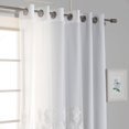 thumbnail image 2 of Aurora Home  Mix and Match Trellis Cut Out Curtains Vapor 96 96 Inches, 2 of 5