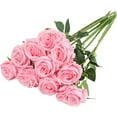 thumbnail image 1 of Artificial Silk Rose Flowers Single Stem 10pcs, 1 of 1
