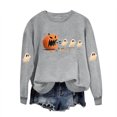 thumbnail image 4 of Halloween Womens Sweatshirts Casual Long Sleeve Shirts Halloween Ghost Pumpkin Graphic Printing Crew Neck Pullover Sweatshirt Fall Winter Relaxed Fit Sweater Ladies Halloween Costumes, 4 of 4