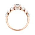 thumbnail image 3 of 3.00Ct Classic Round Cut Moissanite Diamond Anniversary Ring for Women in 14K Rose Gold Size 11 (D/VVS1) by Diamond-Capitals, 3 of 8