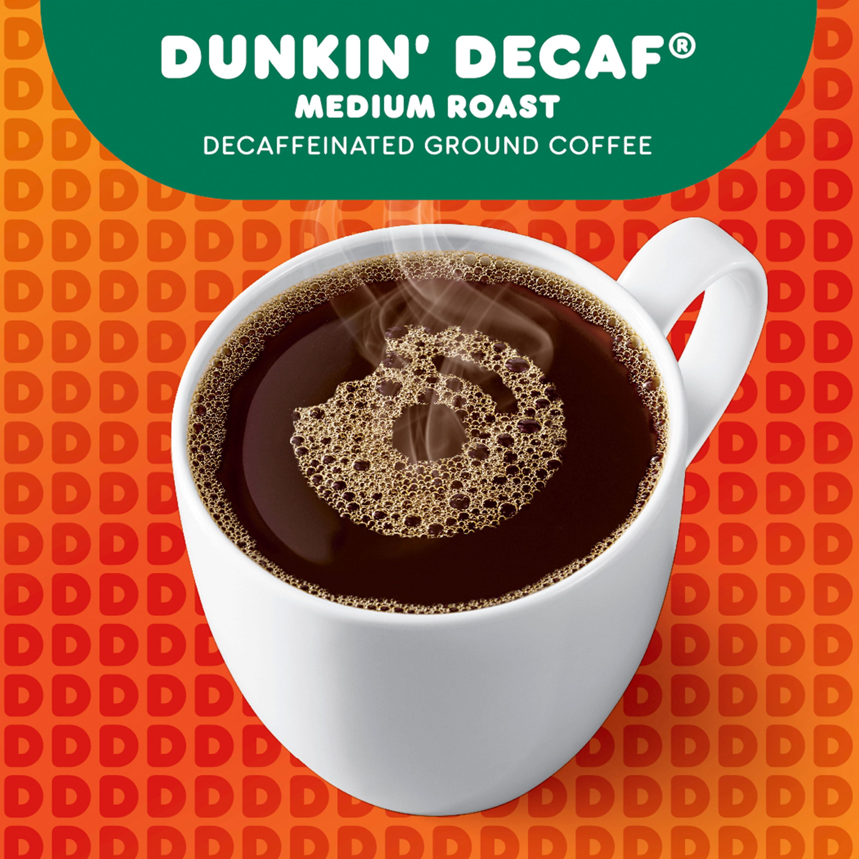 (88 Count) Dunkin' Decaf Medium Roast Coffee, K-Cup Pods