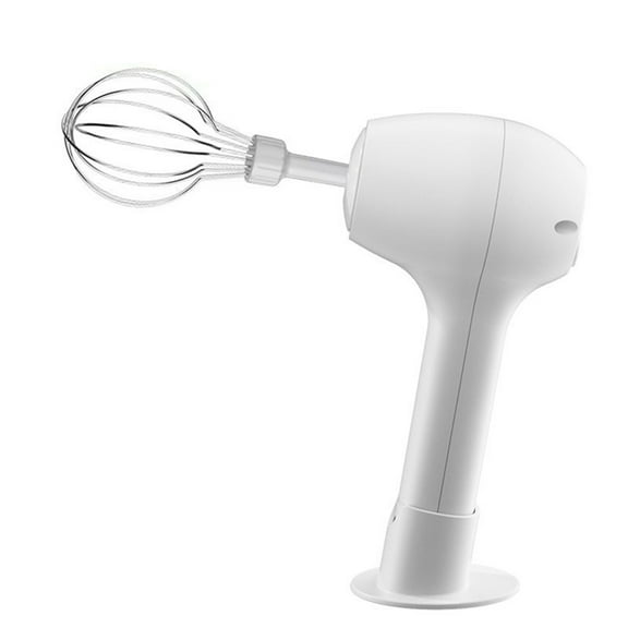 Wireless Portable Electric Food Mixer Automatic Whisk Dough Egg Beater Baking Cake Cream Mixer Kitchen Tool White,1 x blender 1 x usb data cable 1 x English instruction manual,White