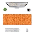 thumbnail image 3 of Disketp Gaming Mouse Pad Orange Glitter Pattern Large Mouse Mat Long Extended Desk Pad Non-Slip Rubber Mice Pads Stitched Edges Thin Pad (11.8x31.5 Inch), 3 of 8