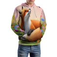 thumbnail image 5 of Fox And Butterfly in Spring Garden-1 Men's Women New Sweatshirt Hoodie Men's Plus Size Sweatshirt Hooded Sweatshirt 3d Printed Street Men's Cloth, 5 of 6