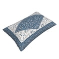 thumbnail image 3 of Bixox Vintage Persian Colored Blue Printed Pillow Protector,Super Soft Ideal for Home,Guests,Rentals - 16"x24", 3 of 8