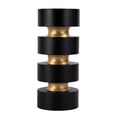 thumbnail image 3 of Butler Specialty Company Zola Round Wood and Iron Side Table - Black, 3 of 5
