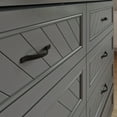 thumbnail image 6 of AFI Alpine Queen Wood Murphy Bed Chest with Mattress and Built-in Charger, Grey, 6 of 19