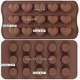 thumbnail image 2 of 4 Pcs Moules en Silicone pour Chocolat, Gelée, Bonbons, Bombes de Graisse, Collations Keto, Glaçons, Tasses Rondes, 2 of 5