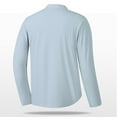 thumbnail image 4 of HAOTAGS Men's Round Neck Quick Dry Sport Shirts Athletic Workout Tops Active Shirt Gray Size L, 4 of 6