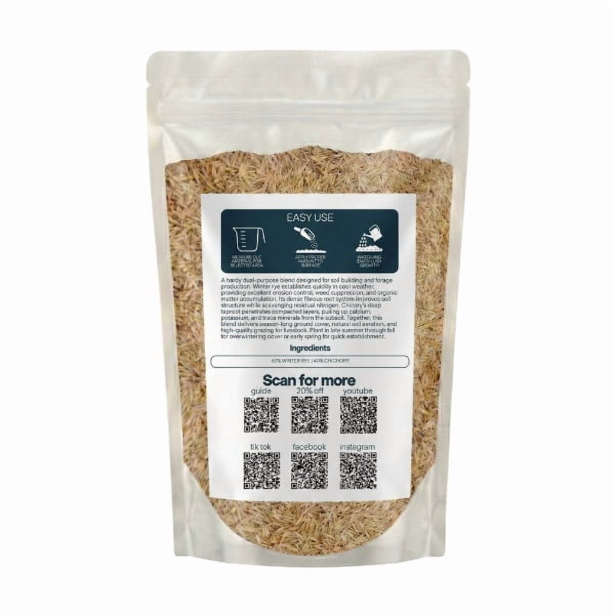 Old Cobblers Farm™ Winter Rye + Chicory Seed Mix (5 lbs | 10 lbs | 15 lbs | 20 lbs) (5lbs)
