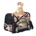 thumbnail image 6 of Tree Premium Pet Carrier Bag with 900D Oxford Fabric, Nylon Webbing, 17x10x11.8 in - Ideal for Travel and Comfort - Black Color, 6 of 7