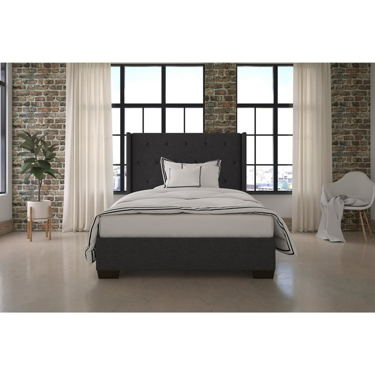 Dhp eden orders wingback king size upholstered bed