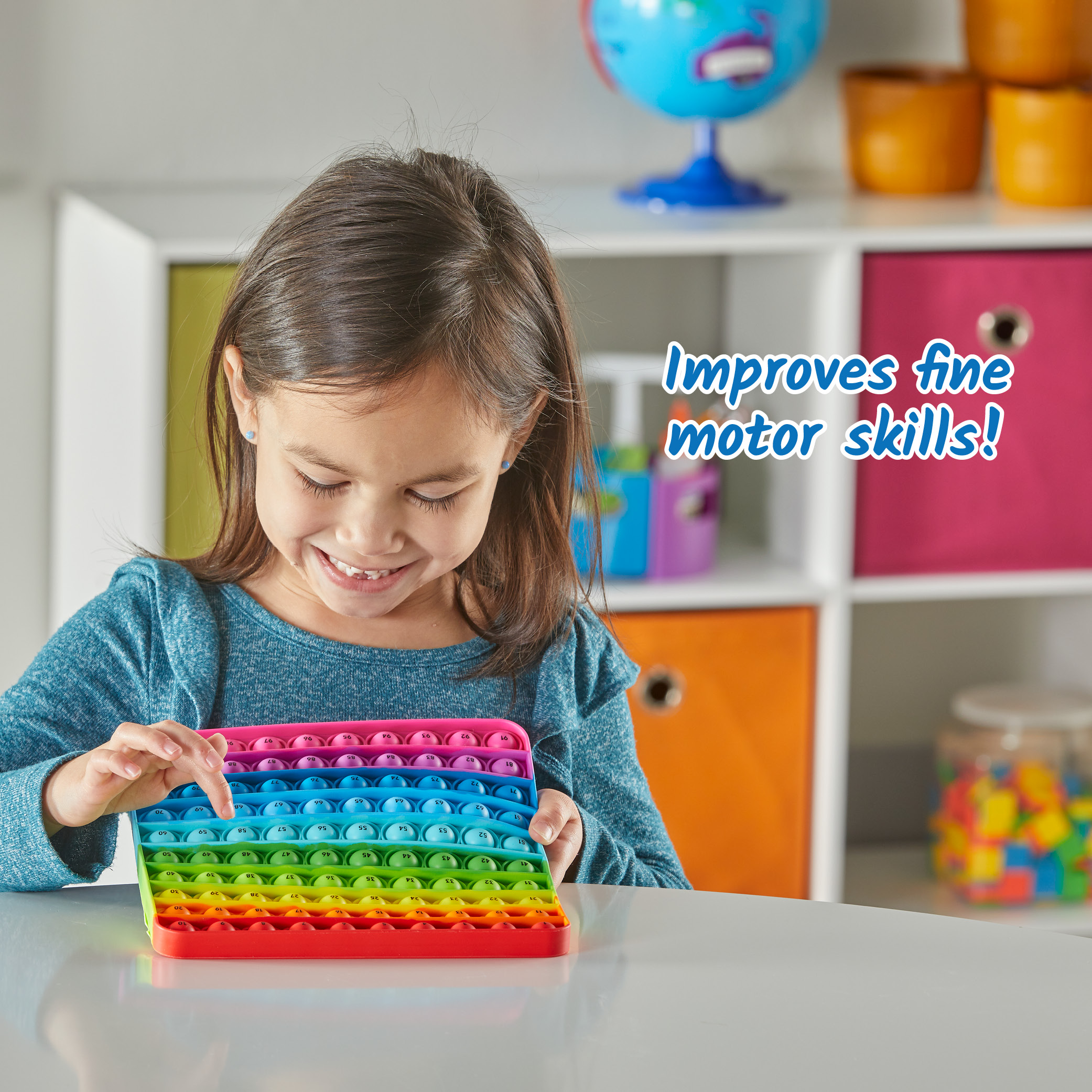 hand2mind Sensory Bubble Popper Hundred Board Math Toy photo 4