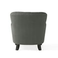 thumbnail image 4 of Christopher Knight Home Tafton Fabric Club Chair and Ottoman Set, 2-Pcs Set, Grey, 4 of 15