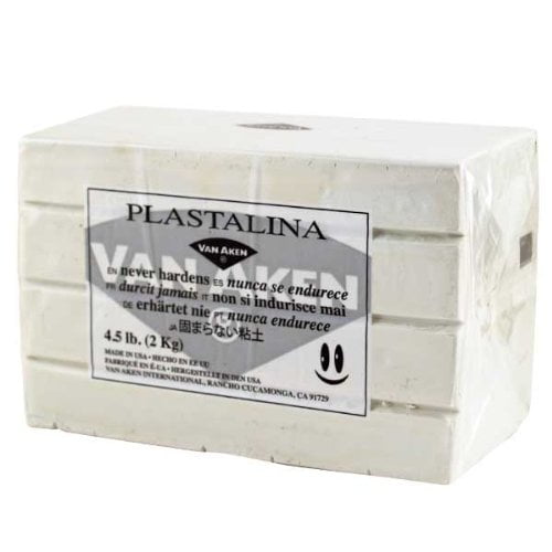 VAN AKEN INTERNATIONAL 10509 Pâte à Modeler PLASTIALINA Blanche 4,5 Lb