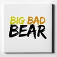 thumbnail image 1 of Big Bad Bear - 10" x 10" - Decorative Canvas Wall Art - White Edge - 5/8" Gallery Wrapped, 1 of 2