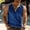 🔥 Blue, variant on Sentmoon Mens Tank Tops and Sleeveless Crew Neck Summer Compression Shirt Men Solid Color Moisture Wicking Loose Button Up Plus Size Gym Clothes for Men Hawaiian for Summer Beach Days XXL