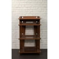 thumbnail image 2 of Pemberly Row Modern Wood Turntable Stand with Shelves in Mahogany, 2 of 8