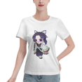 thumbnail image 1 of Women's Basic Short Sleeve T-Shirt Demon Slayer Butterfly Ninja, 1 of 6