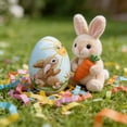thumbnail image 4 of SIYTUAU Foam Easter Egg Decoration Set With Hand Painted Animal Patterns For Home Party Table Centerpiece Wreath Spring Holiday Decor, 4 of 6