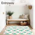 thumbnail image 3 of ODIKA 6'x9' Machine Washable Non-Slip Area Rug, Prickly Pear Oasis Botanical Design Floor High Traffic Rug, Green, 721902, 3 of 7