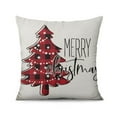 thumbnail image 3 of Merry Christmas Joy Winter Snowflake Decorative Pillows Joy Winter Snowflake Pillow Cover 20"x20" Set Of 4, Rustic Indoor Living Room Home Decor, 3 of 7