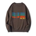 thumbnail image 1 of 50 % de Rabais Liquidation Chandail en Molleton Surdimensionné pour Femmes 2023 Mode Femme Imprimé Col Rond Manches Longues Chandails en Molleton Sans Capuche T-Shirt Hauts Amples Blouse, 1 of 2