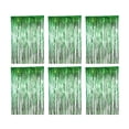 thumbnail image 1 of serony 6 Pcs Rideau de Fond Pailleté Métallique pour Fête Anniversaire Mariage Baby Shower Fournitures Vert, 1 of 9