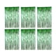 thumbnail image 1 of Cortinas de oropel Yuarrent 6 piezas decoración fiesta fondo metálico Verde, 1 of 6
