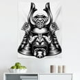 thumbnail image 1 of Japanese Tapestry, Vintage Style Oriental Themed Demon Samurai Eastern Style Martial Art Print, Fabric Wall Hanging Decor for Bedroom Living Room Dorm, 5 Sizes, Black White, by Ambesonne, 1 of 1