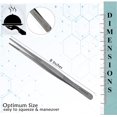 thumbnail image 2 of FZC-2Pcs Stainless Steel Kitchen Tweezers, 8-Inch Culinary Fine Tweezer Tongs for Cooking With Precision Serrated Tips - Surgical & Sea Food (8-Inch/20CM), 2 of 4