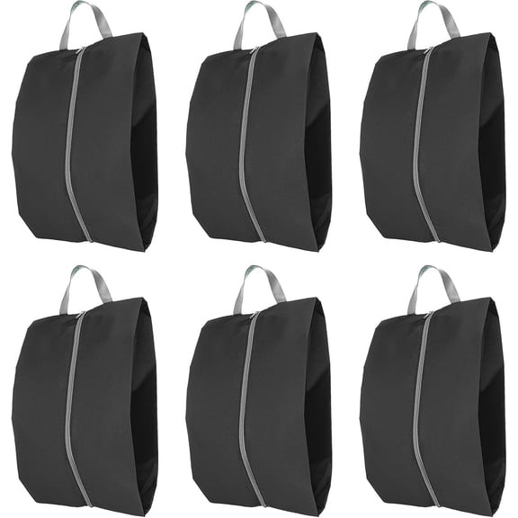 6PCS Large Shoe Bags for Travel, Waterproof Travel Shoe Bag for Size 10 Shoe Storage Bag with Zipper Portable Shoe Pouch Shoe Organizer Bag with Handle for Men Women Travel or Home Storage