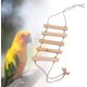 thumbnail image 5 of Columpio para loros con cuerda, jaula tipo nido, juguetes colgantes para escalar, masticar, morder, escalera para pájaros para conures, pinzones, pequeño, mediano y grande, 5 of 5