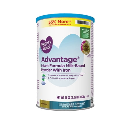 Parent's Choice Advantage Baby Formula, Immune Support, 36 oz Can