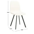 thumbnail image 6 of SAFAVIEH Ellery Dining Chair, Beige/Black, Set of 2 (20.1 in. W x 16.5 in. D x 34.6 in. H), 6 of 7
