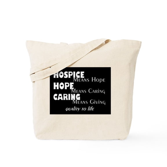 CafePress - Hospice 2013 Hope Bw Blanket Tote Bag - Unisex Canvas Tote Bag, Beige, 1-Piece