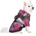 thumbnail image 2 of Zufioo Flower Bald Eagle Print Pet Hooded Sweatshirt, Suitable for Small Dogs Pet Hoodie Clothes-X-Small, 2 of 7