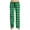 Green, variant on ZyeKqe Plaid Pajamas Pants for Women Drawstring Low Waisted Lounge Pants Straight Wide Leg Sleepwear Bottoms