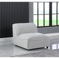 thumbnail image 2 of Meridian Furniture Miramar Grey Durable Linen Textured Armless, 2 of 8
