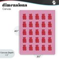 thumbnail image 4 of Stupell Industries Contemporary Red Gummy Bears on Pink Canvas Art, 30 x 40, by LISH Creative, 4 of 8