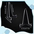 thumbnail image 4 of 20 Pcs Triangle Acrylic Easel Stands for Display Mini Picture Frame Stand Plate Holders Photo Holder Stand, 4 of 7