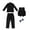 Solid Color, variant on FLMEI Kids 4Pcs Tuxedo Suits for Boys Suit Outfit 5 Piece Set Teen Dress Clothes Little Big Girls Formal Wear boys dress shirts Boys Dress Suit