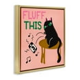 thumbnail image 4 of Stupell Industries Fluff This Angry Cat Animals & Insects Painting Gold Floater Framed Canvas Art Print Wall Art, 25 x 25, 4 of 10